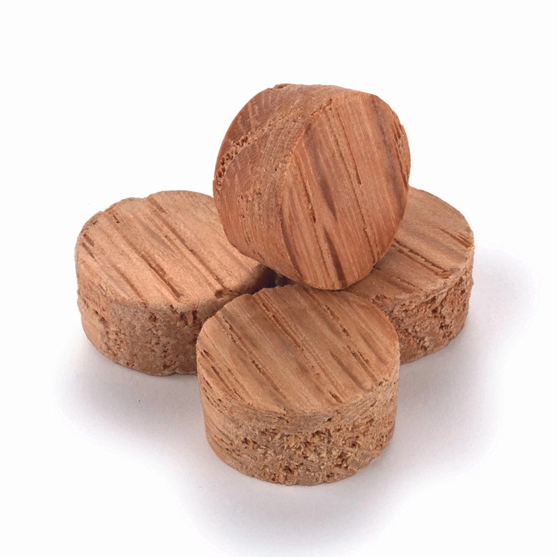 Side Grain Screw Hole Plug - 15 Piece - Diameter:1/2" - Species:Oak